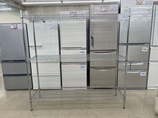★ジモティ割あり★  スチールラック  H151×D49×W149 クリーニング済み TJ8288