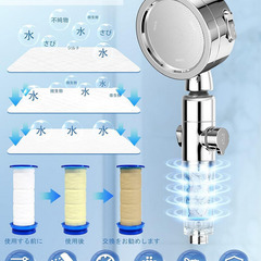 新品未使用　シャワーヘッド 節水 塩素除去の画像