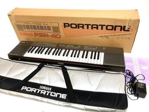 ◆YAMAHA ヤマハ◆49鍵キーボード PORTATONE PSR-40 キャリーケース付き 中古品