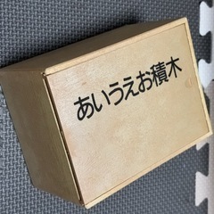 手触りの良い天然木製　あいうえお積木