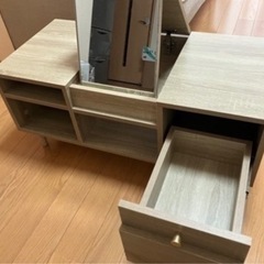 ドレッサー テーブル 木目調 化粧台 机の画像
