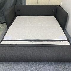 コアラ koala ソファーベッド CUSHY 3人掛け クイーン チャコールグレー コアラマットレス 定価14万円　中古の画像