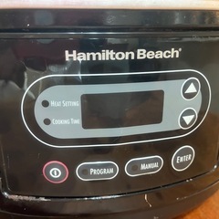 Hamilton beach スロークッカーの画像
