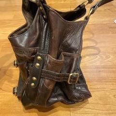 バッグ　ごげ茶色の画像