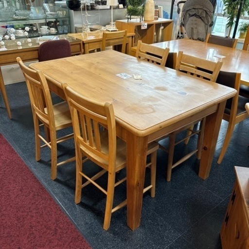 ジモティ限定価格29800→19800円　パイン材　カントリー ダイニングセット ダイニングテーブル ダイニングチェア シンプル ナチュラル おしゃれ インテリア