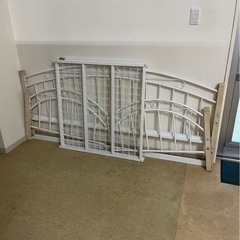 ベッド　ベッドフレーム　シングルベッド　ソファベッドにも！ニトリ24980円　アイアンベッド　名護市受け渡し希望　の画像