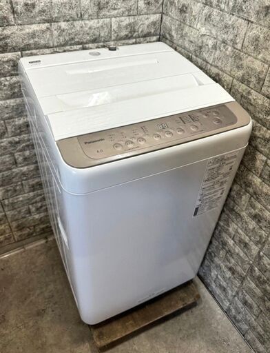 大阪送料無料★3か月保証★洗濯機★パナソニック★2022年★6㎏★NA-F60PB15★S-349