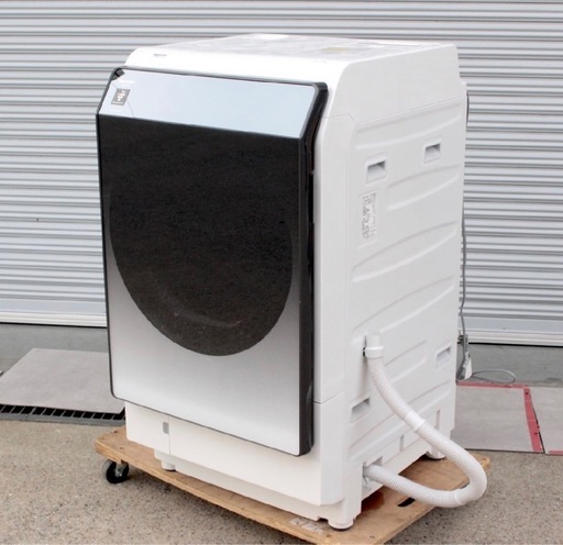 年末大特価！美品2022年購入SHARPドラム式洗濯機　ES-W114美品　配達無料即日！