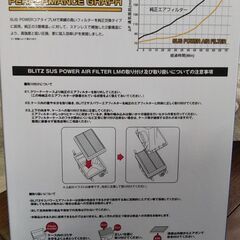 タフト LA900S/LA910Sブリッツ SUSパワー エアフィルター LM （新品） 　の画像