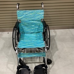 値下げ 中古 アルミ軽量自走式車椅子  日進医療器軽8(カルハチ) 