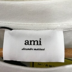 Ami 長袖ロンT／ボーダー/XL/WHTの画像