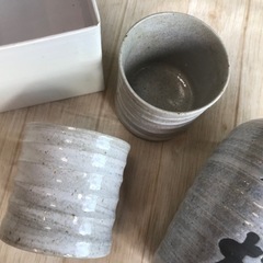 新品 焼酎瓶、焼酎カップセットの画像