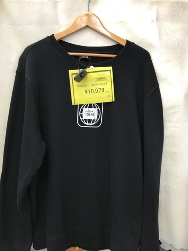STUSSY／トレーナー／センターロゴ／BLK