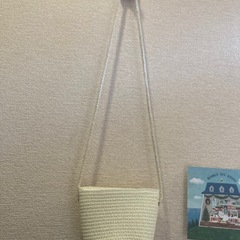 小さめ 編み込みショルダーバッグ