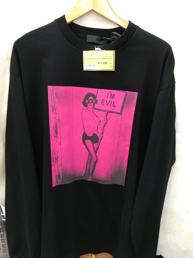 ☆ドリーム2号館☆★お値下げしました★GOD SELECTION XXX/I'm M EVIL 長袖Tシャツ/XL/BLK