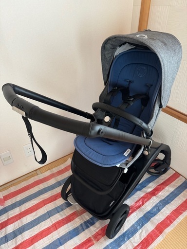 【美品】　バガブー　バタフライ　グレーメランジ　純正シートライナー付