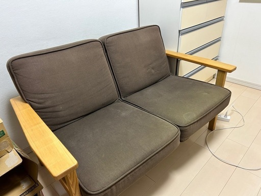 無印良品　2人掛けソファ
