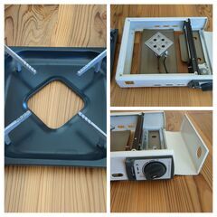 【ご購入者が決まりました】カセットコンロ ホワイト 希少タイプ レトロ レジャー 地震 台風 停電対策 大きな傷なし 兵庫 即日引き取り可能 カセット式 ガスコンロの画像