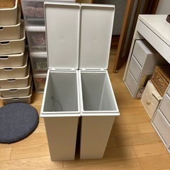 無印　蓋が選べるダストボックス
の画像