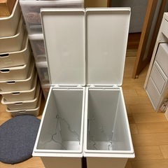 無印　蓋が選べるダストボックス
の画像