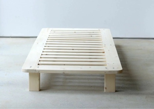 【直接引き取りのみ】すのこ ベッドフレーム シングル すのこベッド ナチュラル