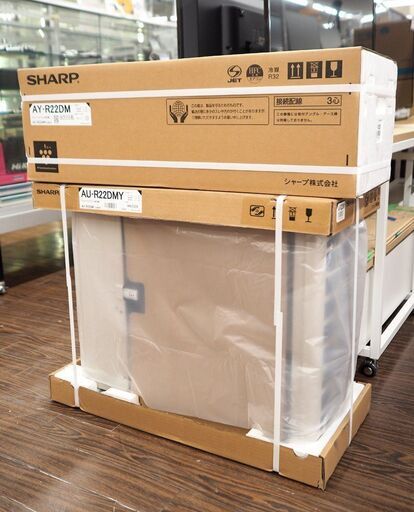 SHARP シャープ ルームエアコン AY-R22DM 6畳用 2023年モデル プラズマクラスター7000搭載 電源 100V