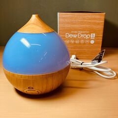 スリーアップ アロマ加湿器 「デュードロップS」HFT-2015（ナチュラルウッド）2021年製の画像