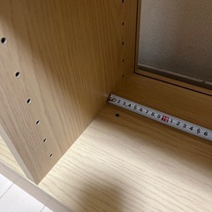 シンプルなウッドシェルフ（凹み有り） ［A］の画像