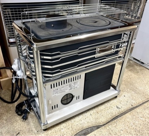 札幌市内配送可 美品 21年製 サンポット 煙突式角型石油ストーブ KSH-10K8 木造19畳/コンクリート30畳 