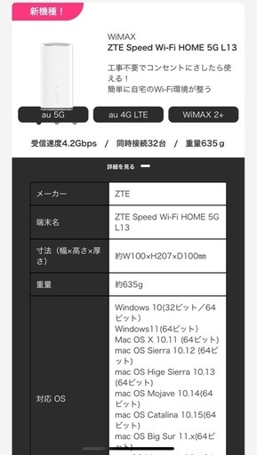 最終価格‼️Speed Wi-Fi HOME 5G L13