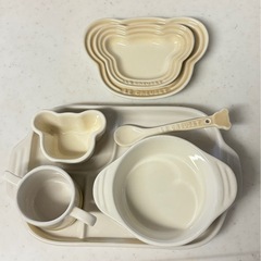 ル・クルーゼ　ベビー食器セット