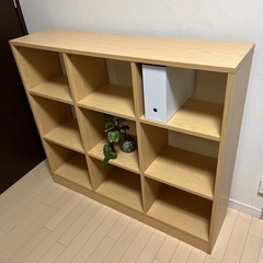 シンプルなウッドシェルフ（凹み有り） ［A］の画像