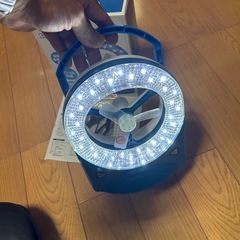 100円放出！32LEDライトループファン　在庫放出　台風シーズン備えに　ワンコインの画像