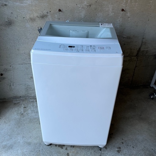 ニトリ 洗濯機 6.0㎏ 2019年製 NTR60 ガラストップ ホワイト 全自動洗濯機 6kg 家電