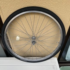 【篠崎】自転車24インチのホイール・タイヤ前後セット（ジャンク）の画像