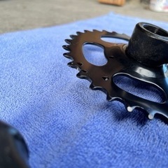 自転車フロントギアクランクの画像