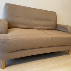 2人掛けソファ【カバー付き】の画像