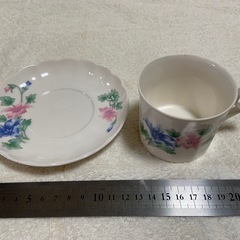 【半額キャンペーン】(Q)　花柄　コーヒーカップの画像