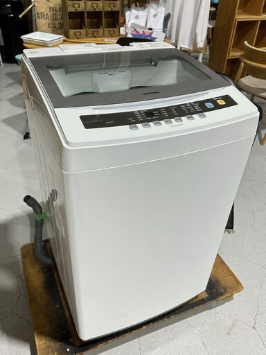 ★IRIS OHYAMA アイリスオーヤマ★ IAW-N71 2019年 7㎏ ガラストップ 槽乾燥 シンプル操作 毛布OK