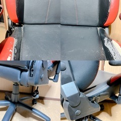 E-WIN ゲーミングチェア レッド×ブラック 椅子 回転イスの画像