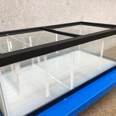 鈴木製作所 らんちゅう水槽900（896×450×300）90cm水槽（単体）仕切り板付①の画像