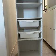 3段ボックス　スライド収納付き