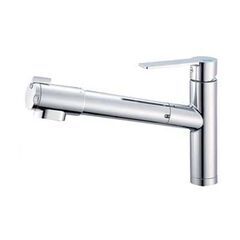 SANEI キッチン用 ワンホール混合栓 浄水器付 スプレー式 ...
