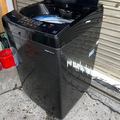アイリスオーヤマ 全自動洗濯機 8.0Kg IAW-T803 -BL 2020年製 ブラック 中古品 稼働確認済 ③の画像