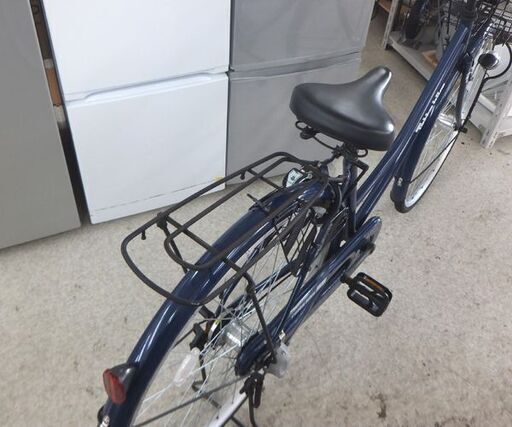 27インチ 自転車 シティサイクル 3段変速 ネイビー系 ママチャリ サビ多め格安 ☆ 札幌市 北区 屯田 
