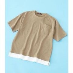 キッズ160　未使用タグ付き　試着のみ　 Tシャツ半袖　ベージュ