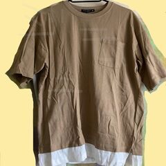 キッズ160　未使用タグ付き　試着のみ　 Tシャツ半袖　ベージュの画像