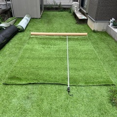 人工芝 防草剤シート付き