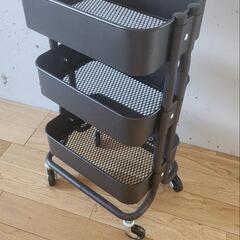 IKEA RÅSHULT ロースフルト ワゴン, ブラック,収納