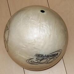 中古超美品ボウリングボール☆コロンビア300ホワイトドット★ボールバッグつきの画像